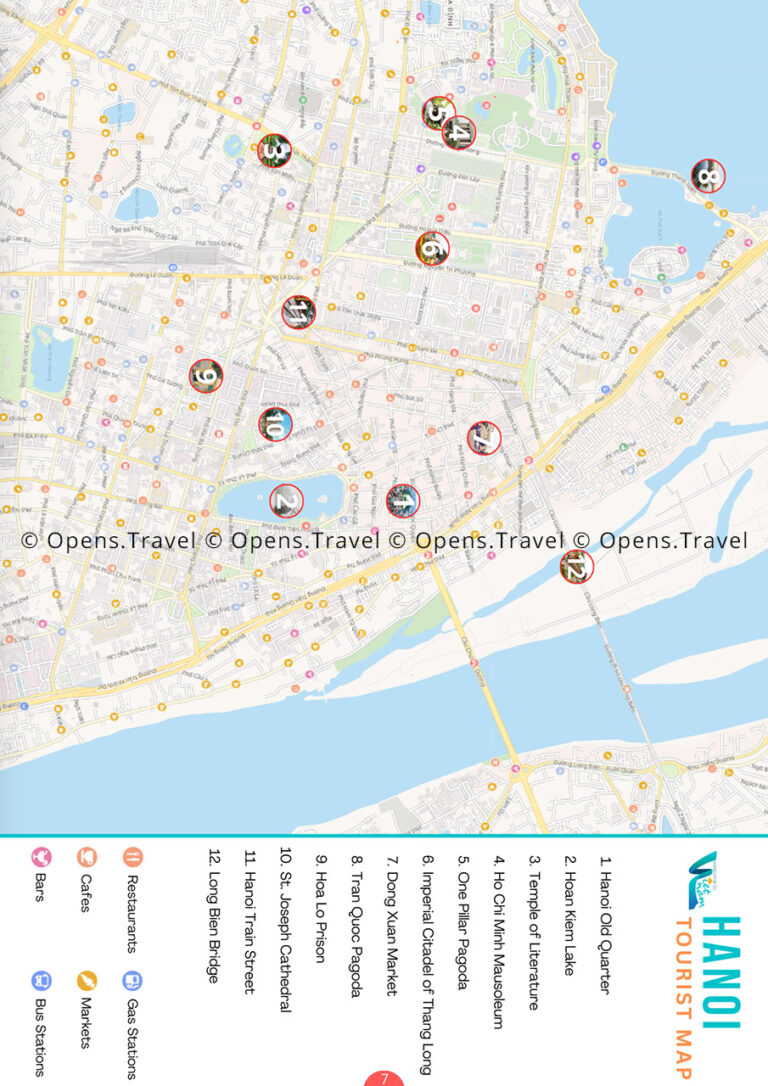 Hanoi Tourist Map